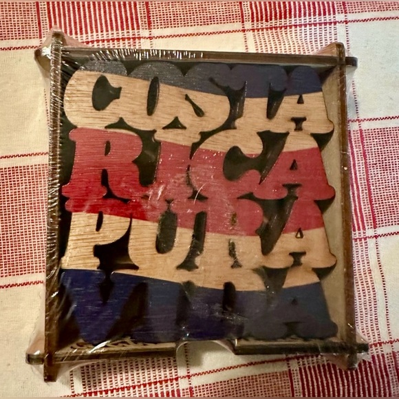 Other - 🌴 NWT Costa Rica “Pura Vida” Coaster Set – New & Sealed – Souvenir Décor 🌴